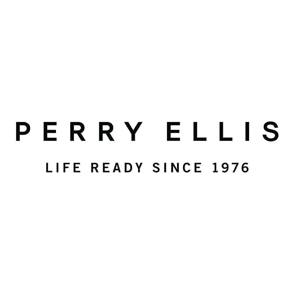 Perry Ellis Portfolio Men's Brown Leather Dress Belt